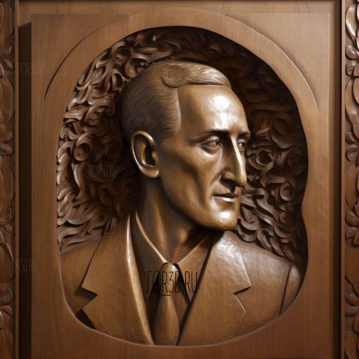 George Gershwin 1 stl model for CNC